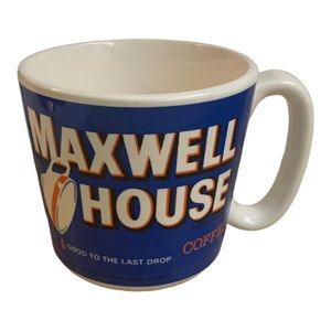 VTG 70s Maxwell House Brand Coffee Advertisement Logo Cup Mug